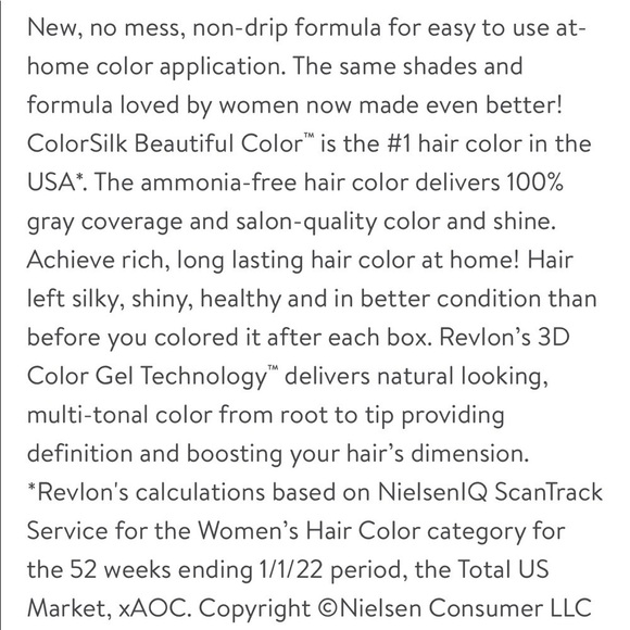 Revlon Colorsilk Permanent Hair Color Ultra Light Natural Blonde Pack of 2 - Picture 7 of 8